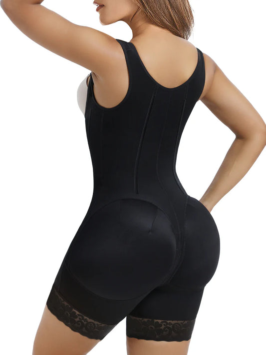 Shapewear Tummy Control Body Shaper Postpartum Butt Lift Compression Garment with Steel Bones