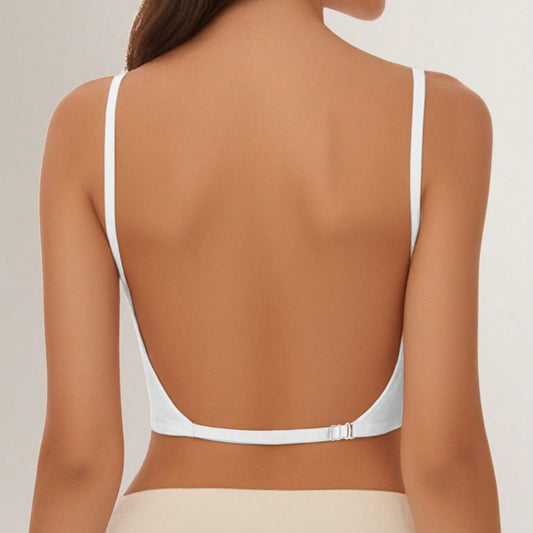 Silent sheer backless lingerie