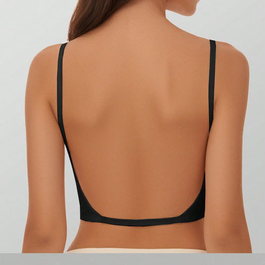 Silent sheer backless lingerie